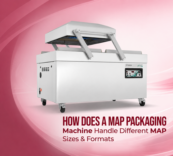 How does a MAP Packaging Machine Handle Different MAP Sizes and Formats
